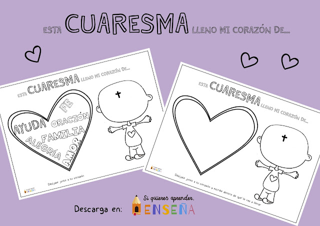 ACTIVIDAD PARA CUARESMA: LLENEMOS NUESTRO CORAZÓN